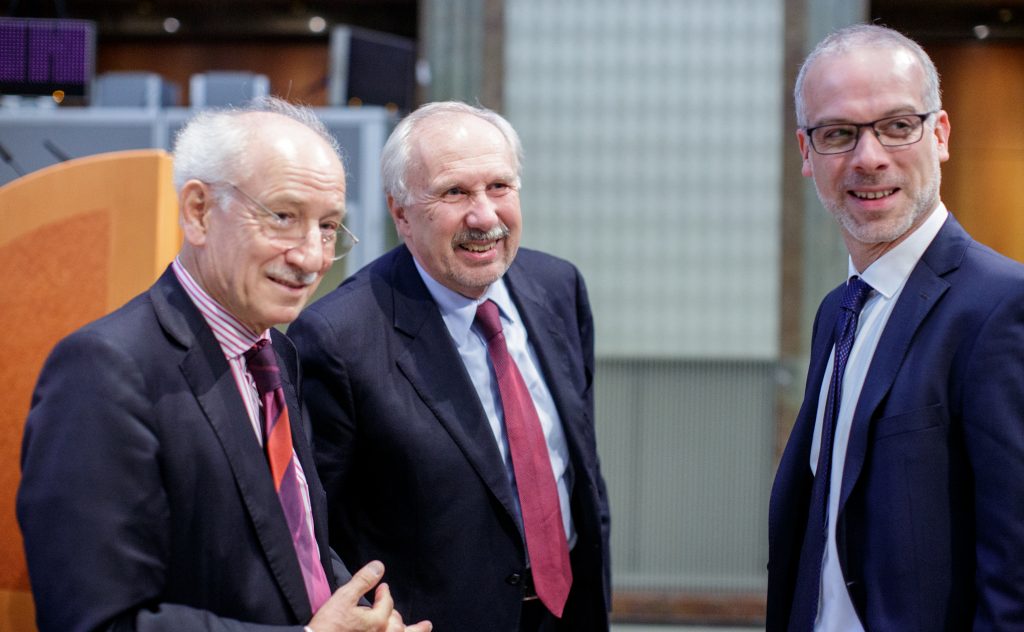 Bernd Marin, Direktor, Europäisches Bureau Wien, Ewald Nowotny, Gouverneur der Oesterreichischen Nationalbank, Jan Arpe, Senior Project Manager, Europäisches Bureau Wien